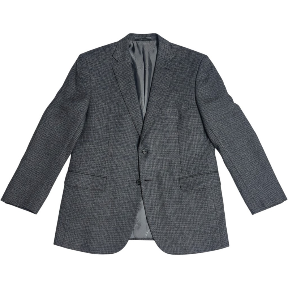 Brioni NM Colosse Silk Cashmere Blazer Sport Coat Gray Check 46R Made in Italy